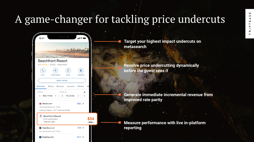 A game-changer for tackling price undercuts. Image of phone which shows how Metasearch Price Match works on Metasearch auction