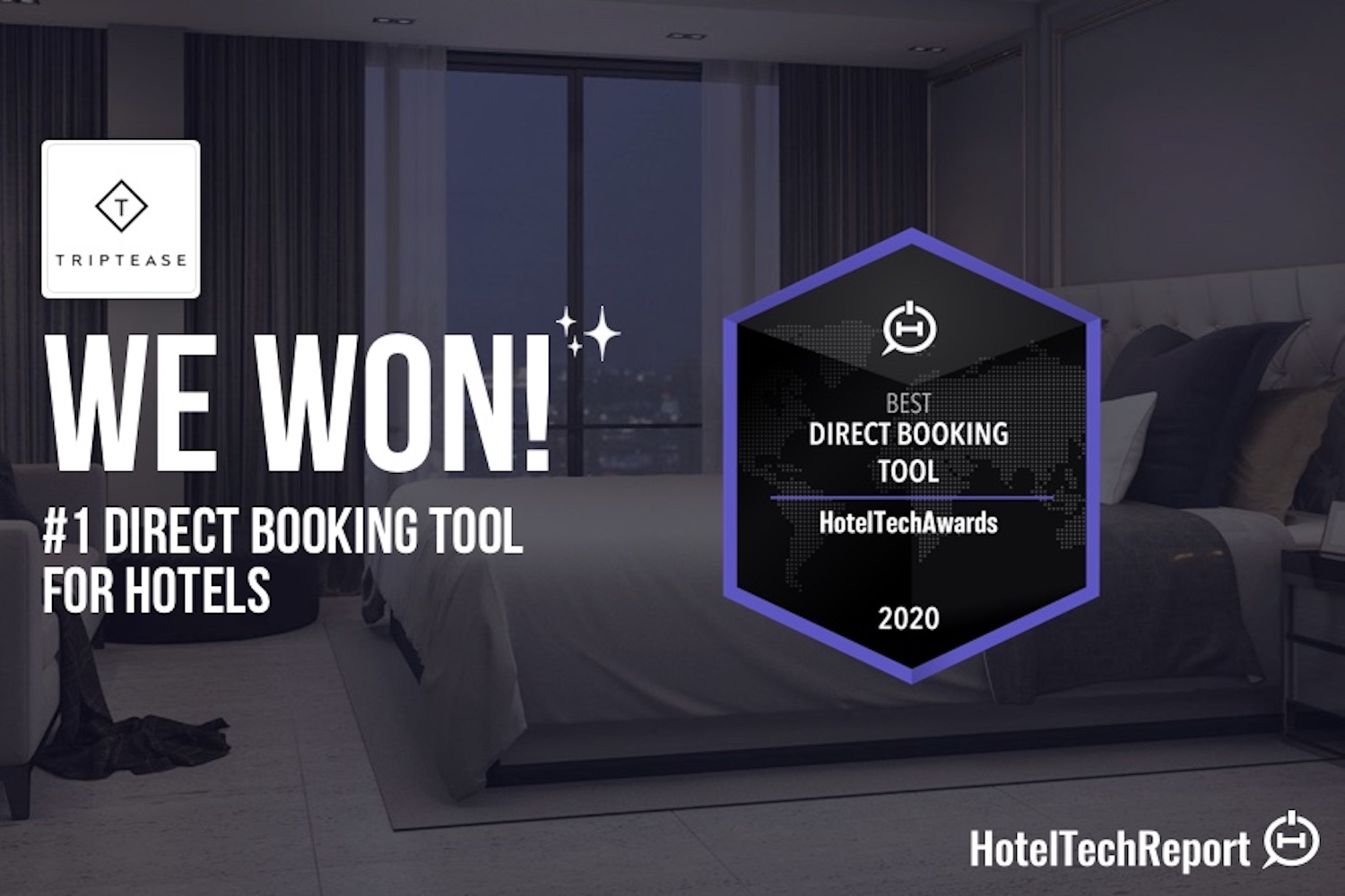 Triptease wins 'Best Direct Booking Tools' at the Hotel Tech Awards 2020