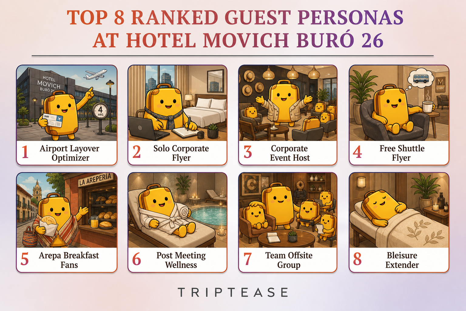 Hotel Movich Buró 26 Guest Personas Report cover