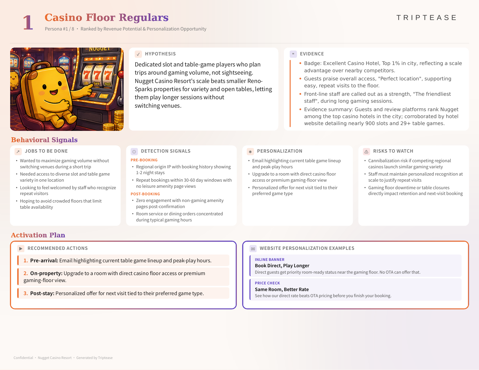 Nugget Casino Resort Guest Personas Report — first persona