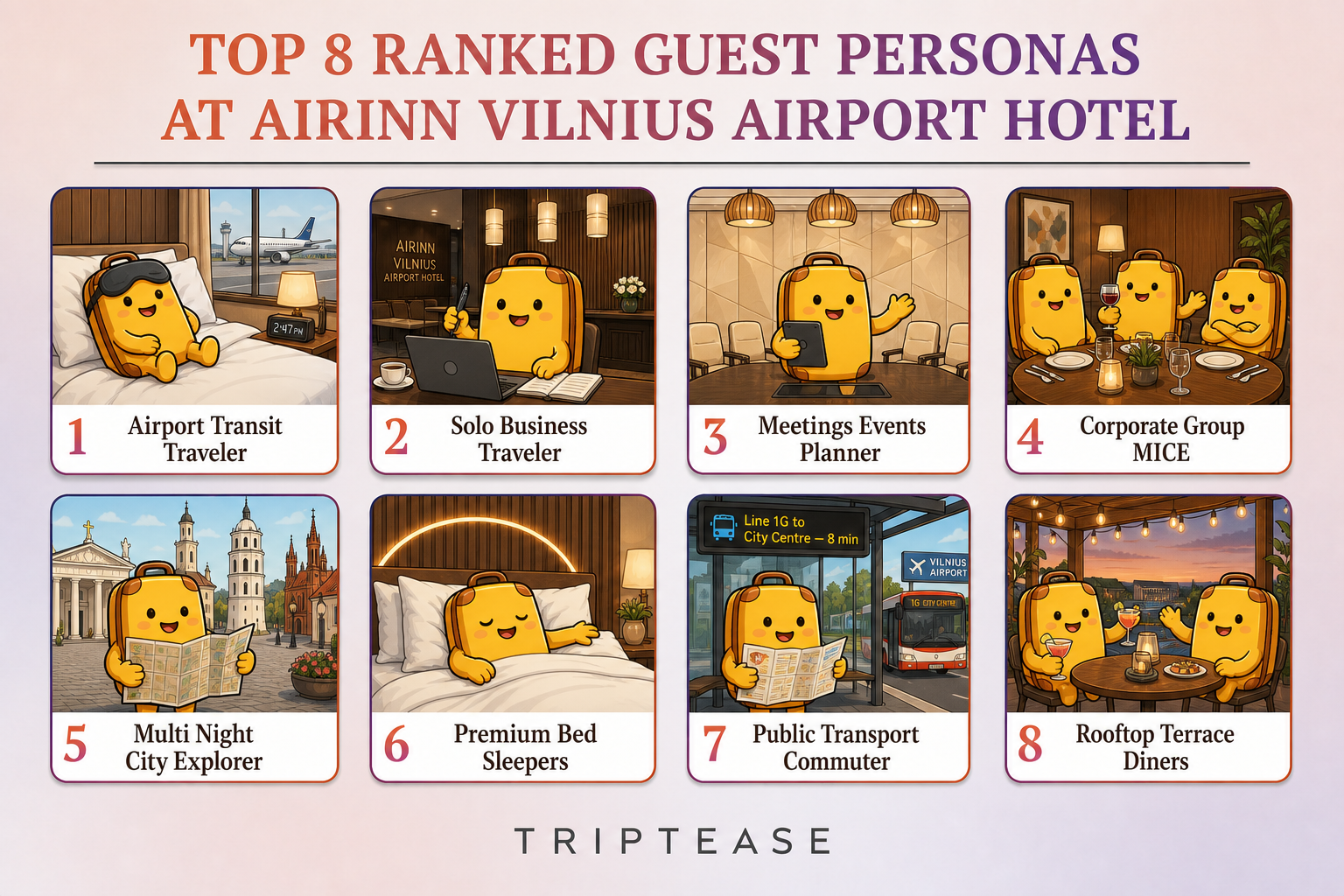 AIRINN Vilnius Airport Hotel Guest Personas Report cover