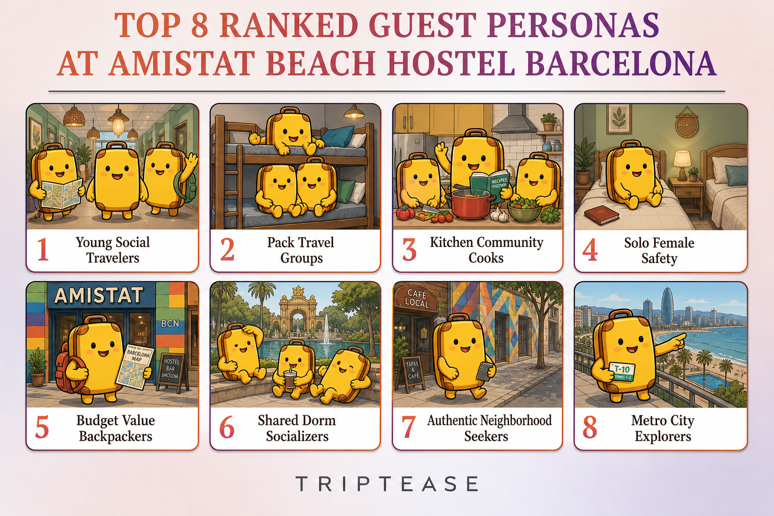 Amistat Beach Hostel Barcelona Guest Personas Report cover