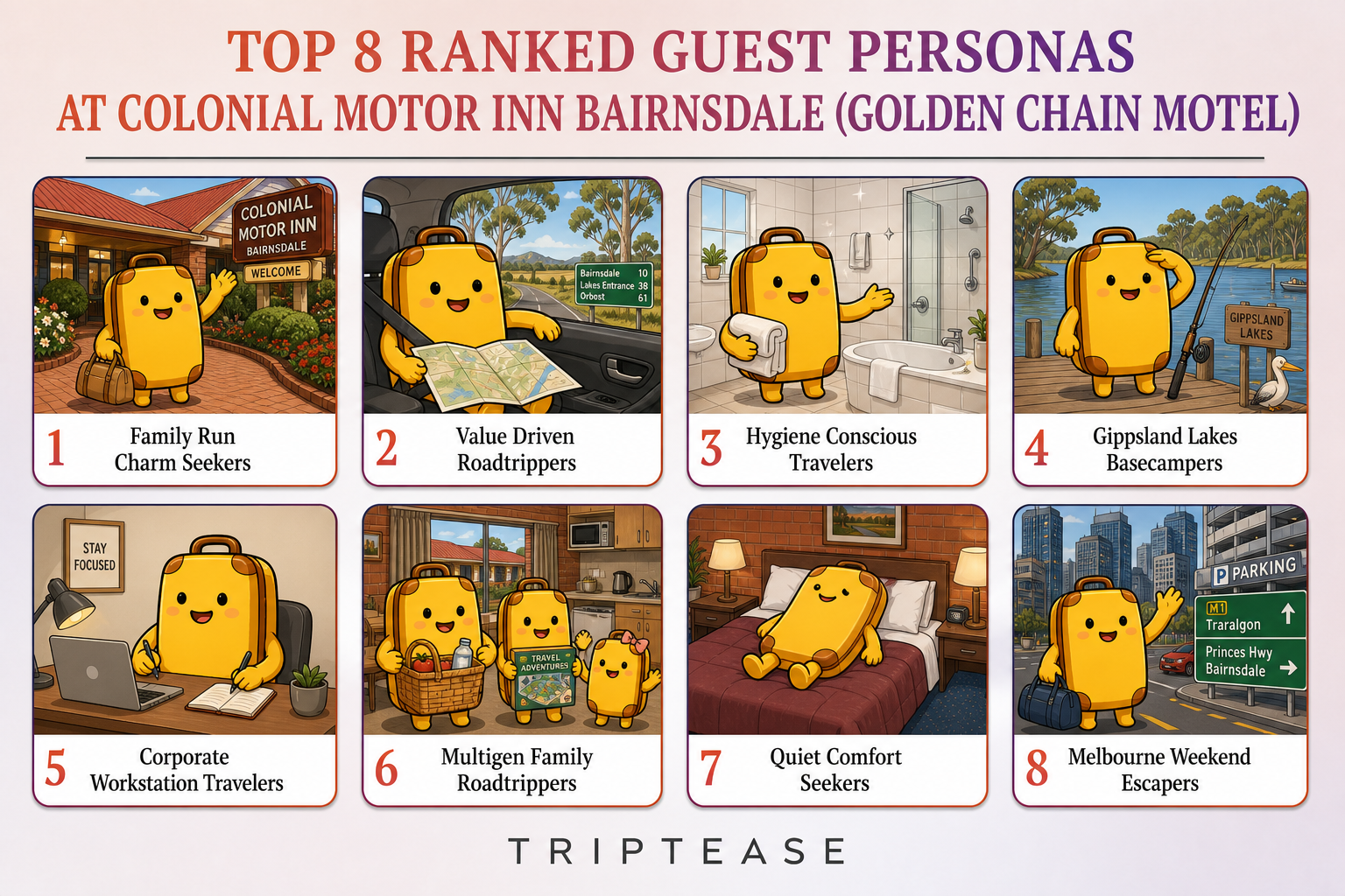 Colonial Motor Inn Bairnsdale (Golden Chain Motel) Guest Personas Report cover