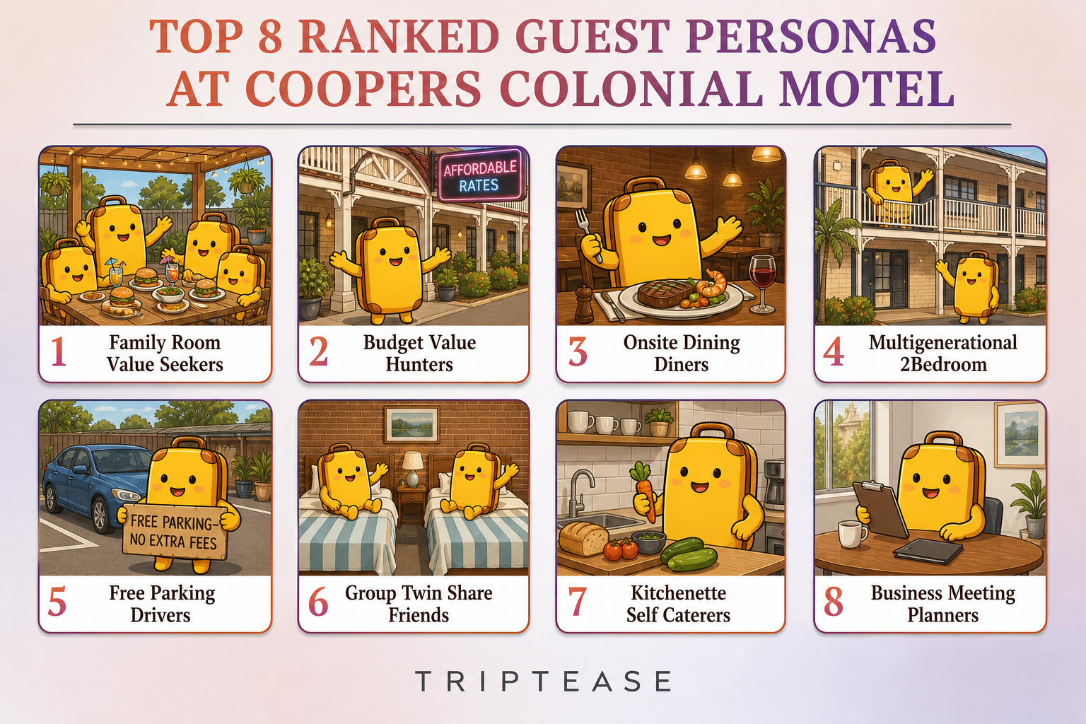 Coopers Colonial Motel Guest Personas Report cover