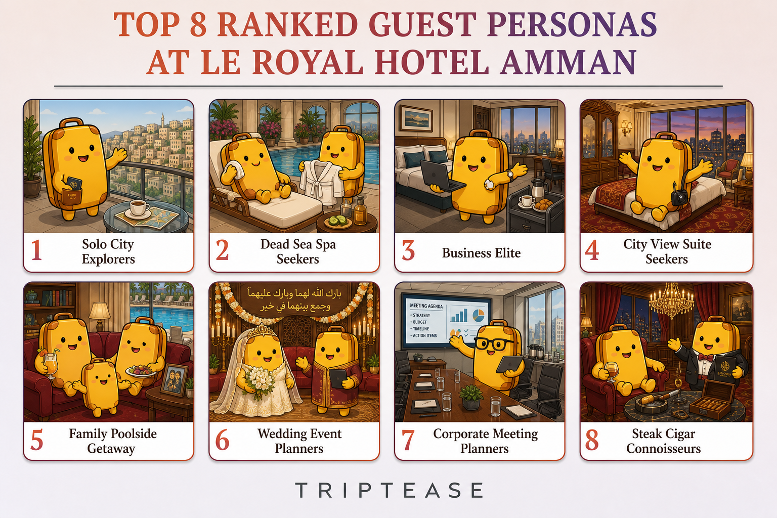 Le Royal Hotel Amman Guest Personas Report cover