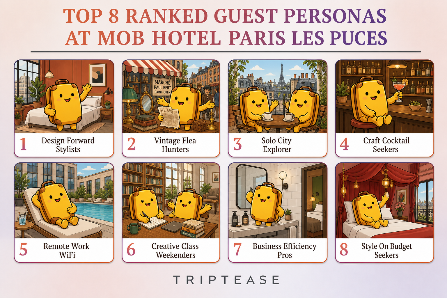 MOB HOTEL Paris les Puces Guest Personas Report cover