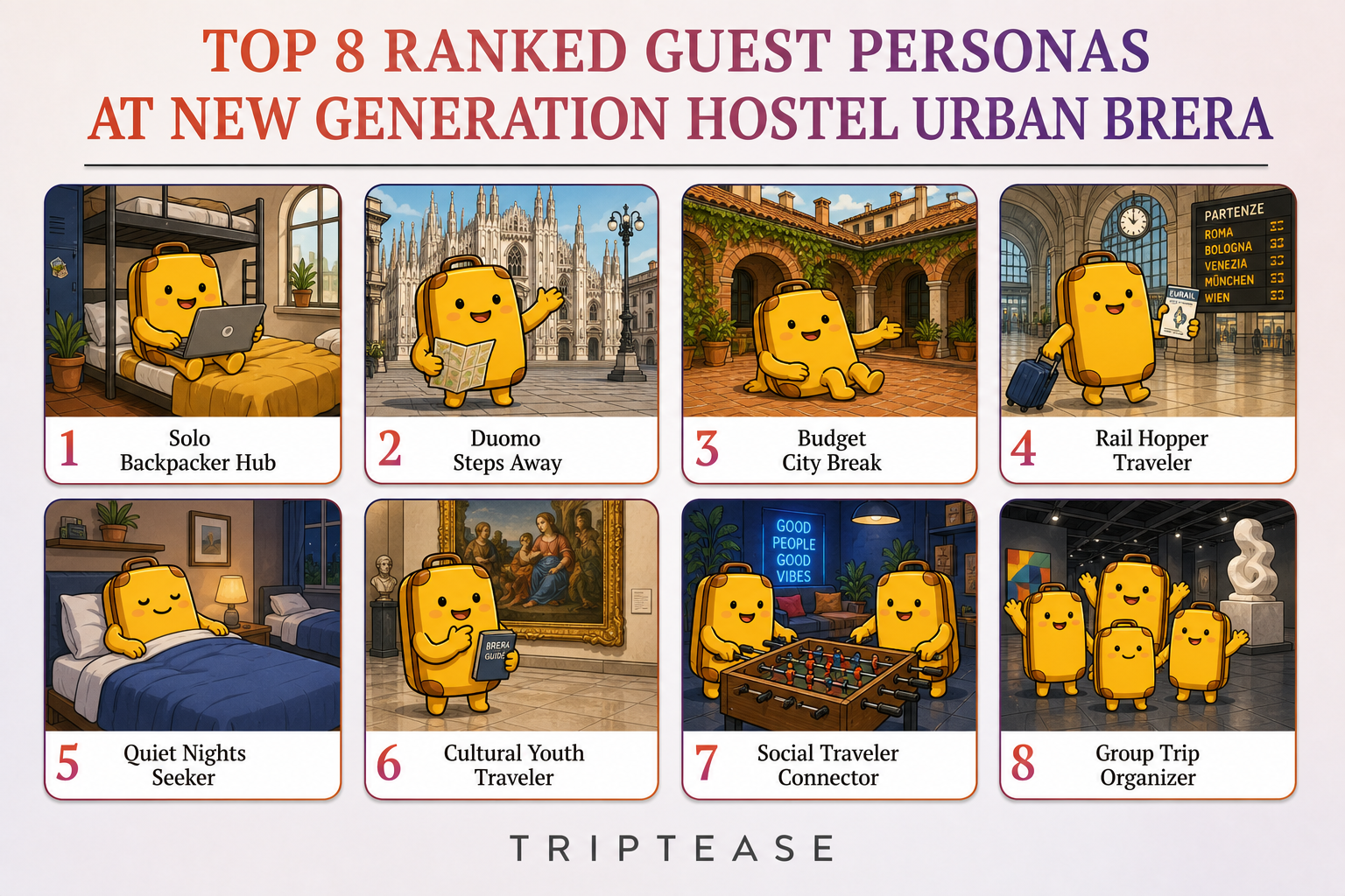 New Generation Hostel Urban Brera Guest Personas Report cover