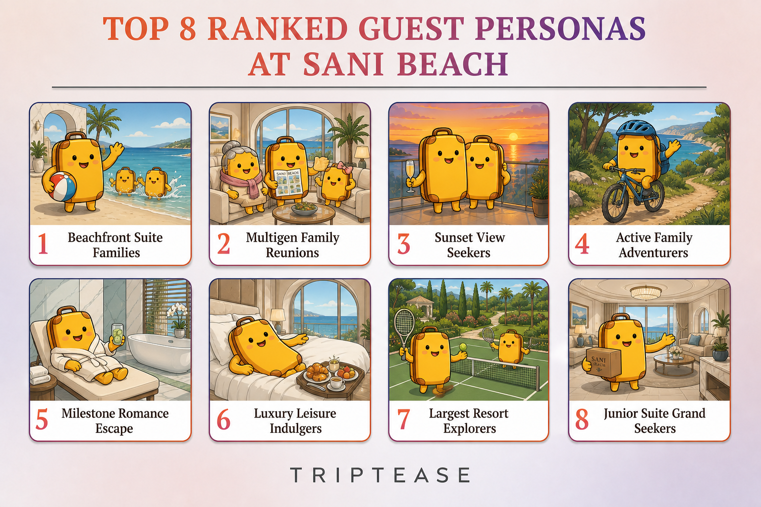 Sani Beach Guest Personas Report cover