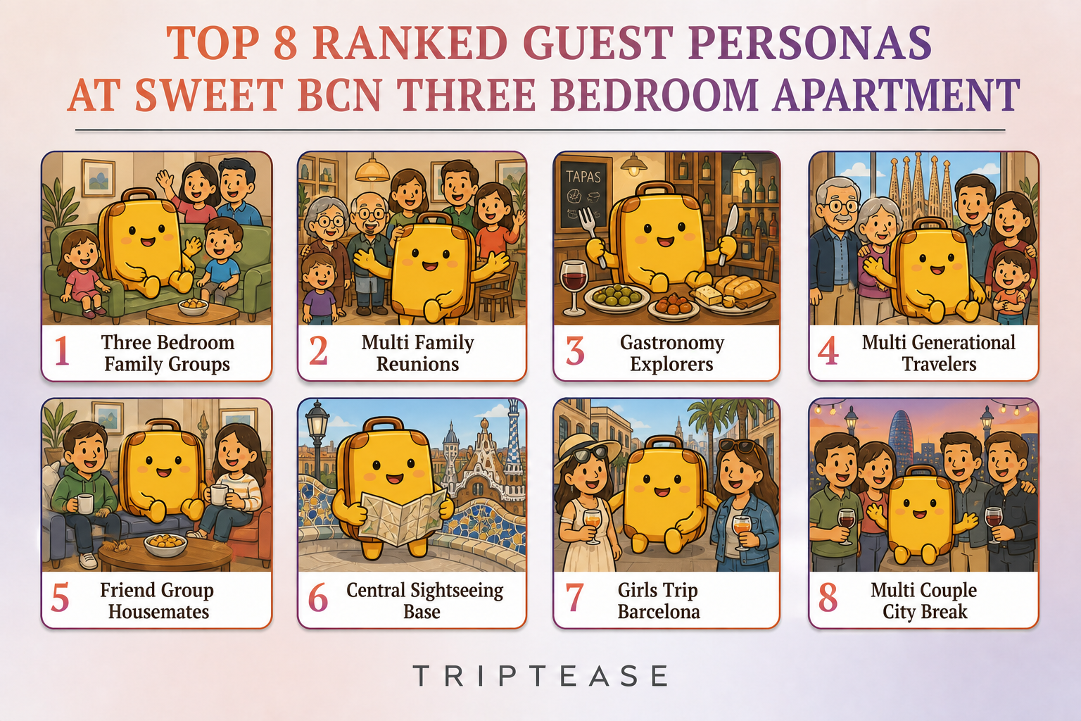 Sweet BCN Three Bedroom Apartment Guest Personas Report cover