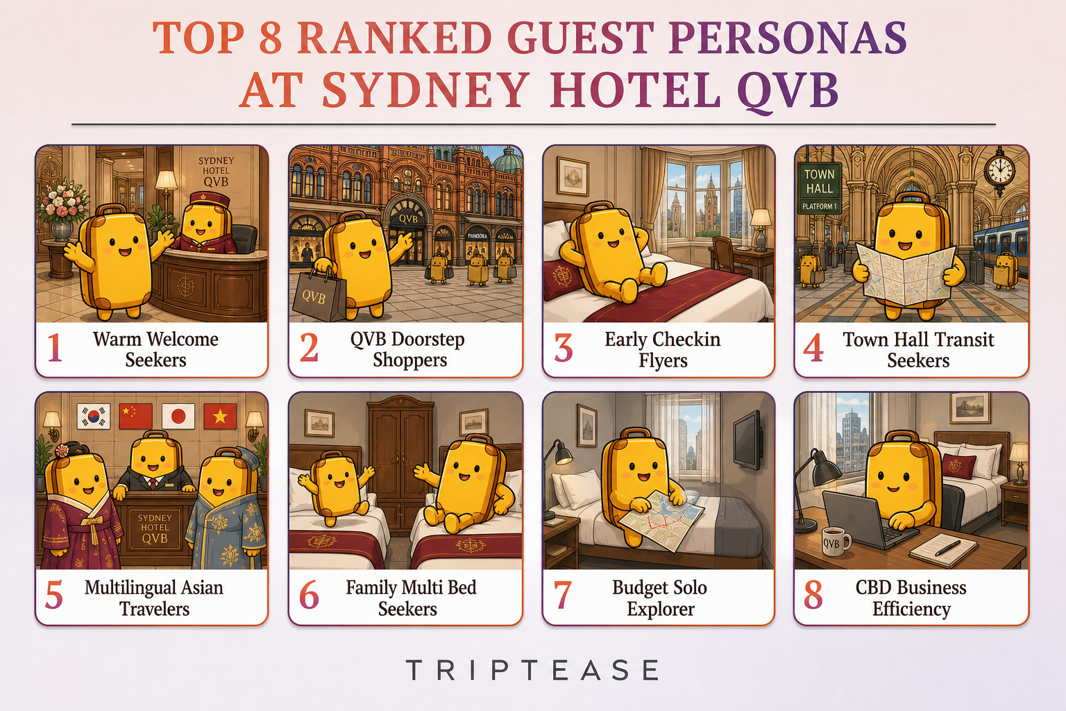 Sydney Hotel QVB Guest Personas Report cover