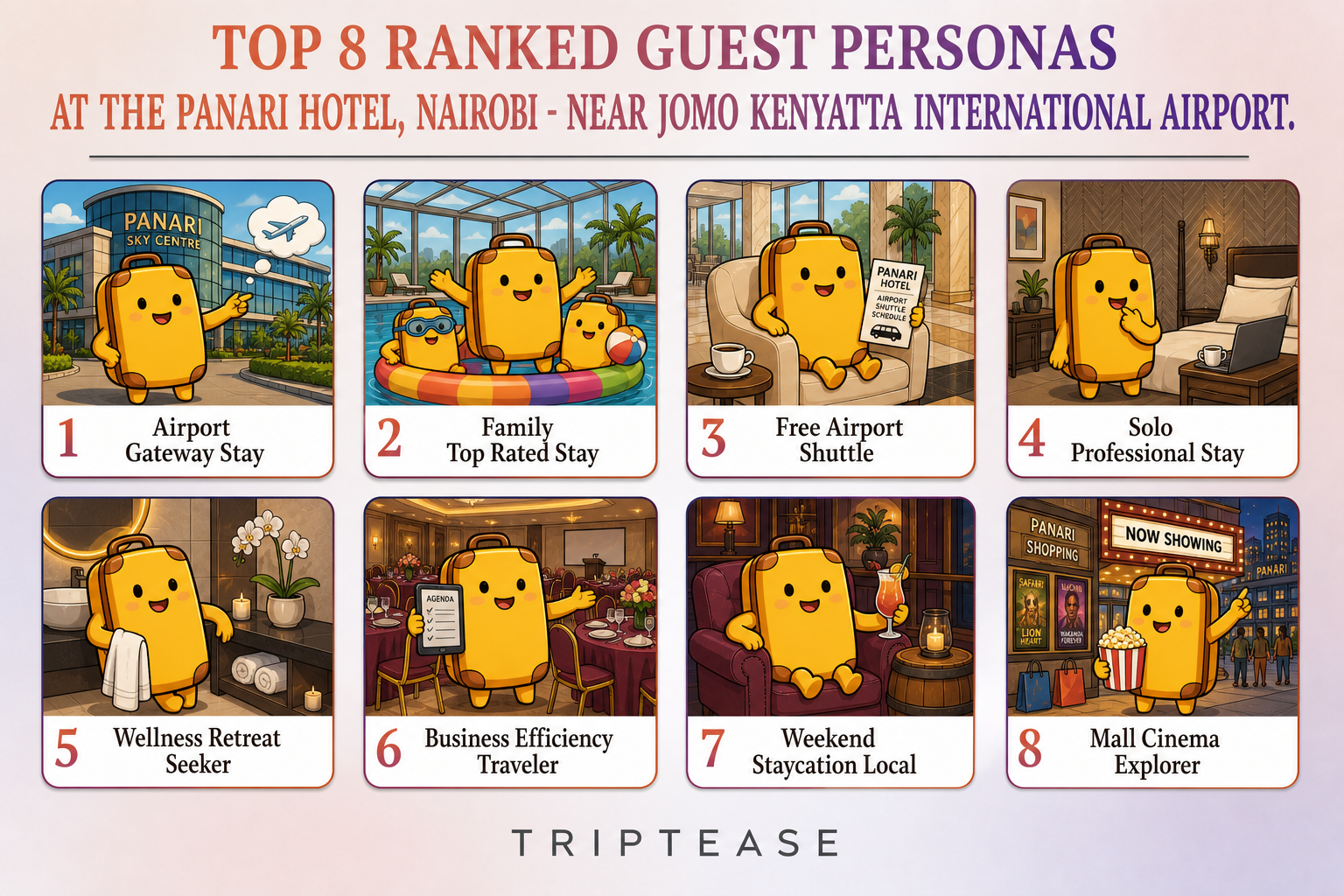 The Panari Hotel, Nairobi - Near Jomo Kenyatta International Airport. Guest Personas Report cover