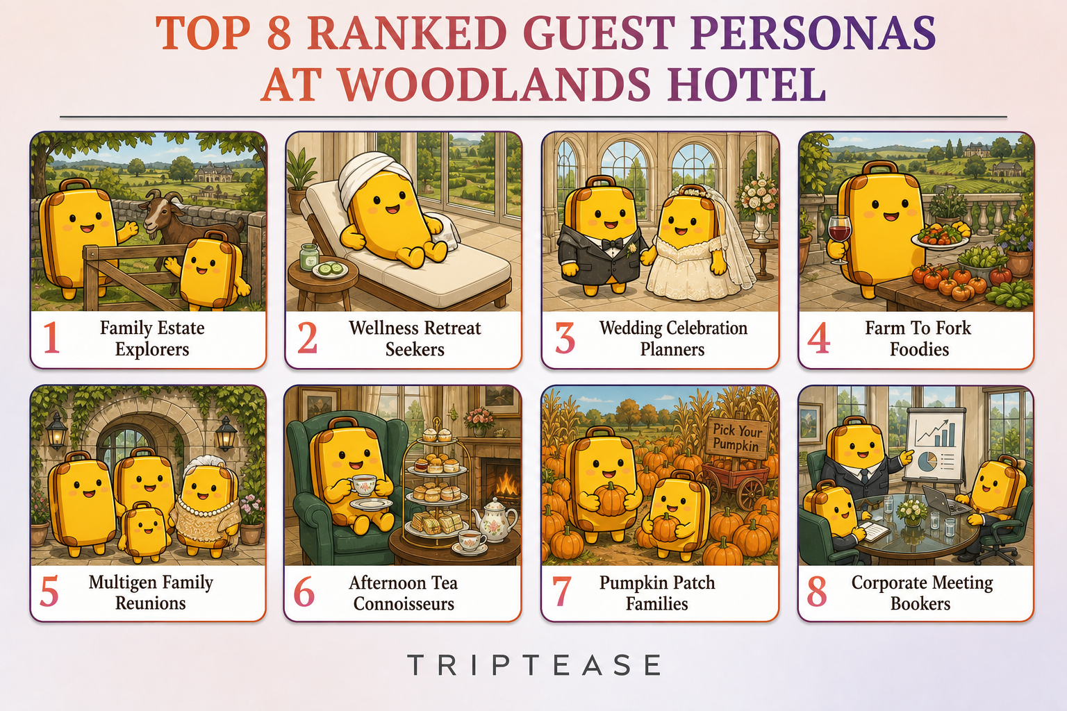 Woodlands hotel Guest Personas Report cover