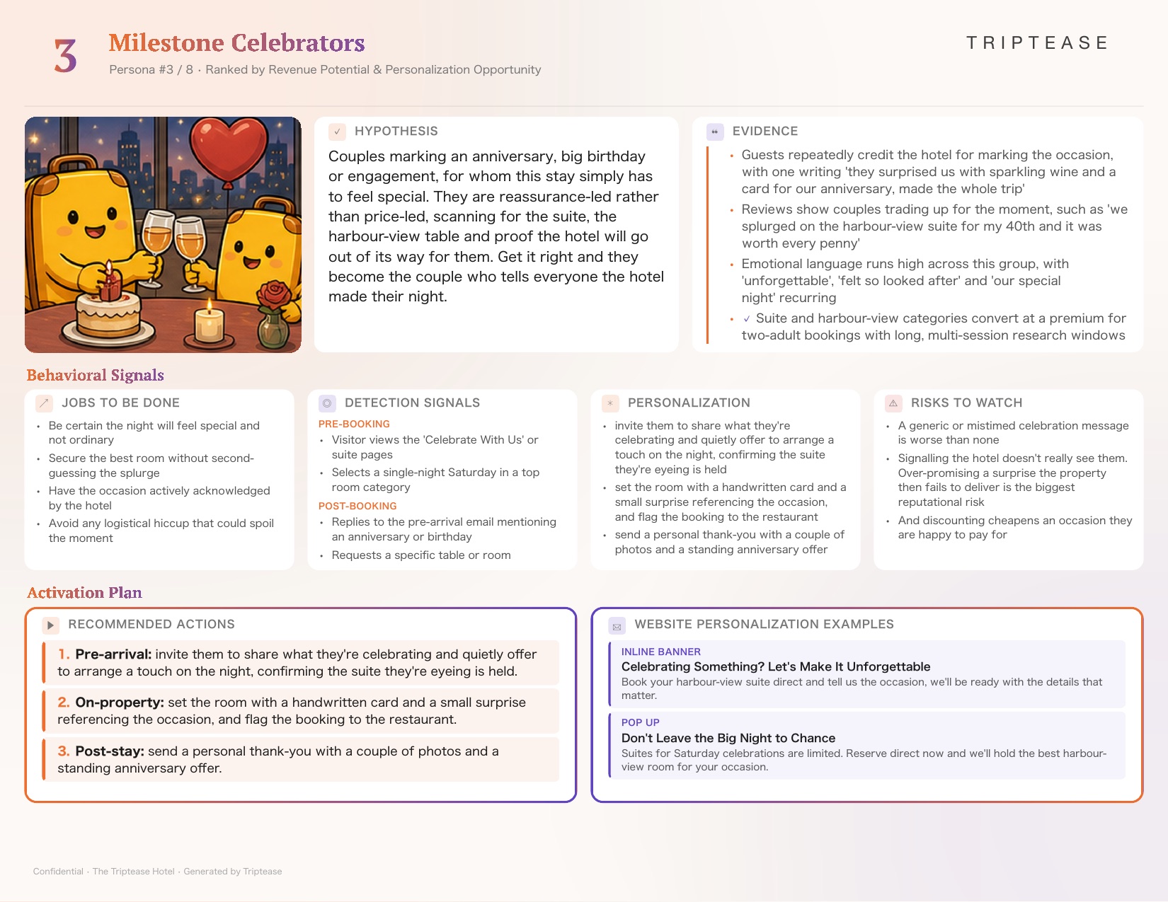 Sample Guest Personas report — page 4